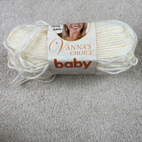 lion brand Other - LION BRAND Yarn Vanna's Choice Baby Lamb Ivory light Yellow